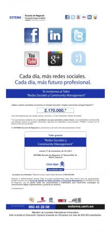 JORNADA FORMACION RRSS Y COMMUNITY MANAGEMENT