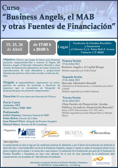 Curso Business Angels, MAB y otras alternativas de financiaci�n