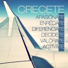Lema-mensaje Crecete. Imagen #DPECV2012