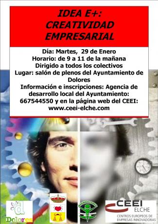 Cartel Jornada Idea e+ Ayuntamiento de Dolores