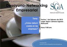 Desayuno-Networking Empresarial: "�C�mo reducir costes en las empresas?"