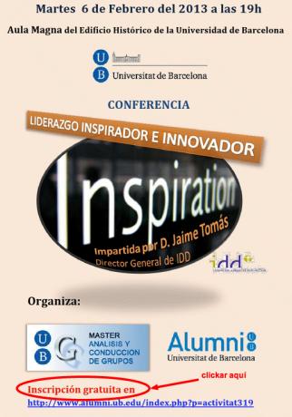 Conferencia: Liderazgo inspirador e innovador