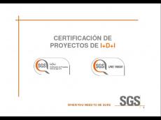 Certificaci�n de proyectos de I+D+I