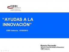 Ayudas a la innovaci�n  
