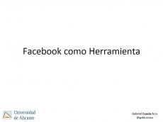 Facebook como herramienta