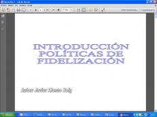 Estrategias de Fidelizaci�n 
con el Marketing Relacional
