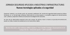Jornada: Nuevas tecnolog�as aplicadas a la seguridad