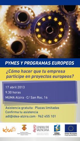 Jornada pymes y programas europeos Alzira