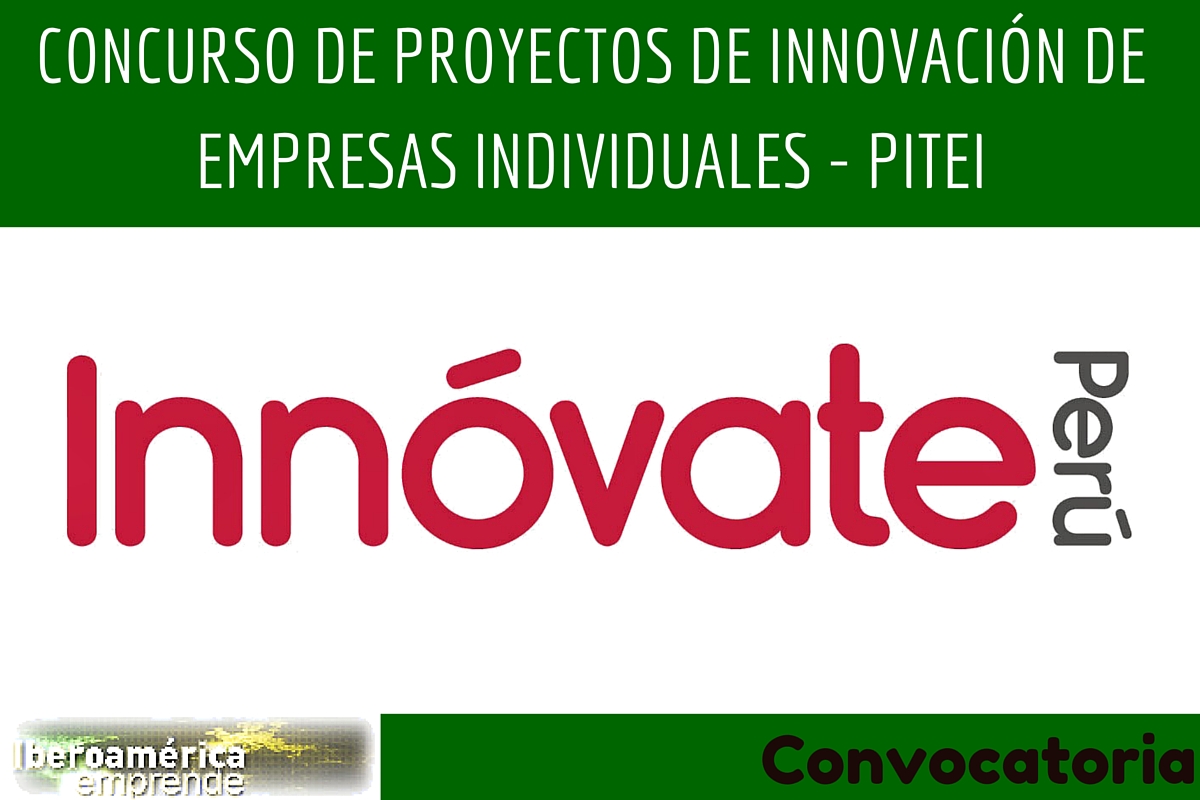 Concurso de Proyectos de Innovacin de Empresas Individuales - PITEI