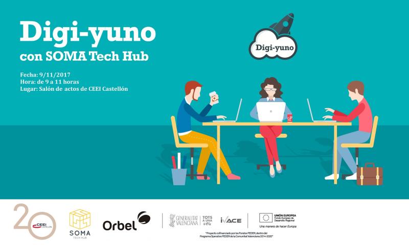 Digi-yuno de Open Innovation con Orbel en SOMA Tech Hub