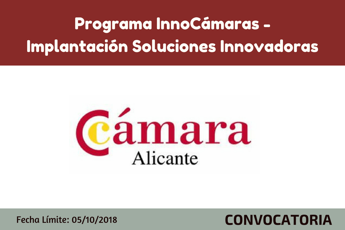 Programa InnoCmaras Solucions Innovadores
