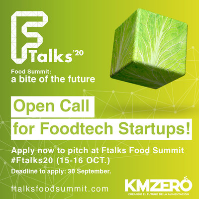 Convocatoria abierta para premiar a las dos mejores startups de alimentacin en Ftalks20