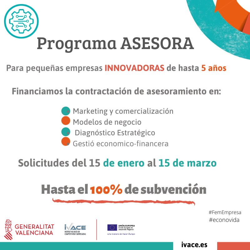 Ayudas ASESORA CV y CREATEC CV IVACE