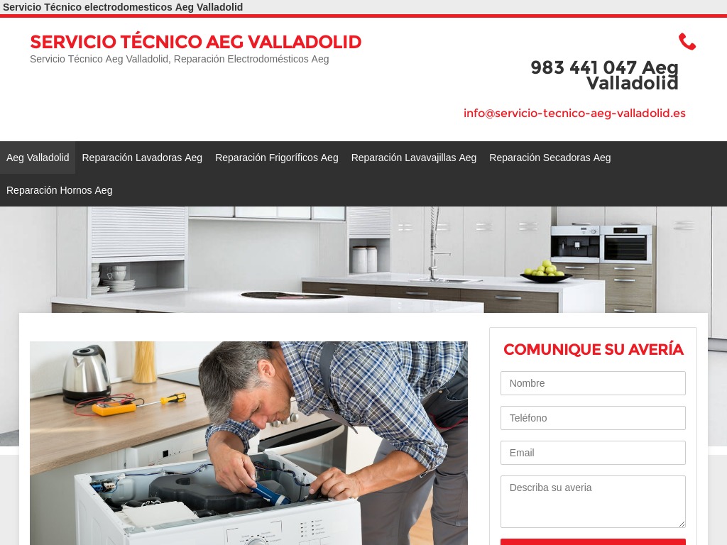 Servicio Tcnico Aeg Valladolid | 983 441 047 | Asistencia Hoy.