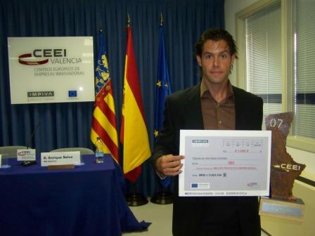 Tefilo Dez-Caballero (Hijo) recogi el Premio CEEI-IMPIVA al Mejor Proyecto Empresarial de 2007 
