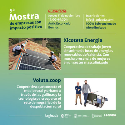 5ª Mostra de Empresas con Impacto Positivo: Xicoteta Energia y Volta.coop