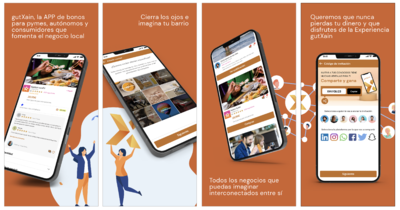 gutXain la APP de bonos que fomenta el negocio local