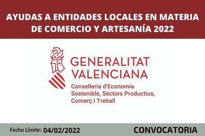 Ayudas entidades locales en materia de artesana 2022