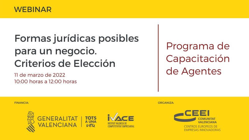 Webinar Formas Jurídicas