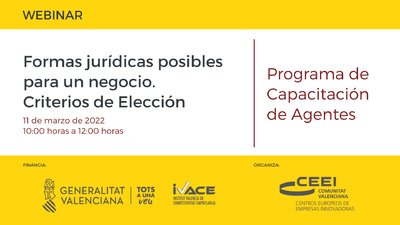 Formas jurídicas posibles para un negocio. Criterios de Elección