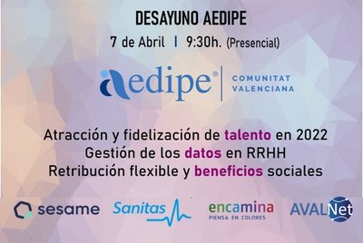 Desayuno AEDIPE: Talento, datos y beneficios. Nuevos retos para la gestin de personas en 2022