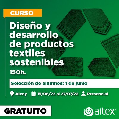 Curso Diseo y desarrollo de productos textiles sostenibles