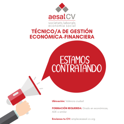 TCNICO/A DE GESTIN ECONMICA-FINANCIERA con el Grado en Econmicas, ADE o similar.