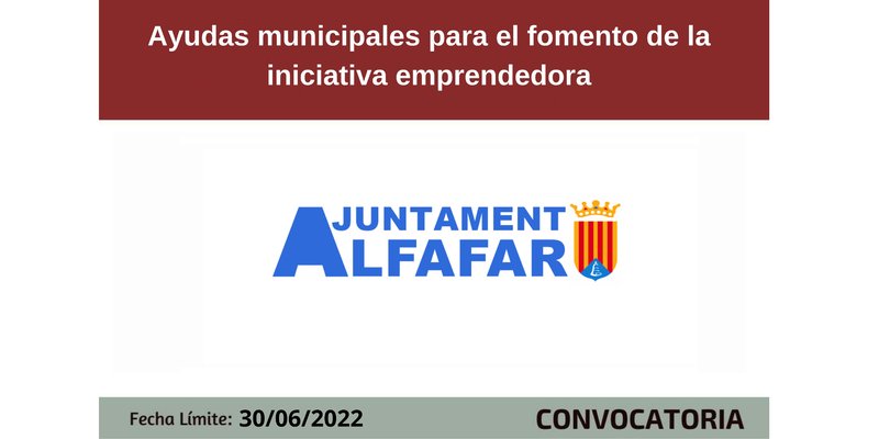 Ayudas municipales para el fomento de la iniciativa emprendedora