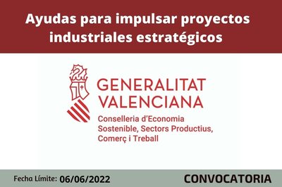 Ayudas para impulsar proyectos industriales estrat�gicos