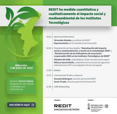 REDIT ha medido cuantitativa y cualitativamente el impacto social y medioambiental de institutos tecnológicos
