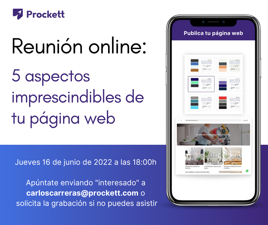 Seminario online: 5 aspectos imprescindibles de tu p�gina web