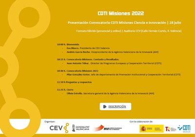 Presentacin convocatoria CDTI Misiones Ciencia e Innovacin