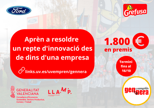 1.800 � en premis per al programa de reptes d'emprenedoria corporativa Gennera