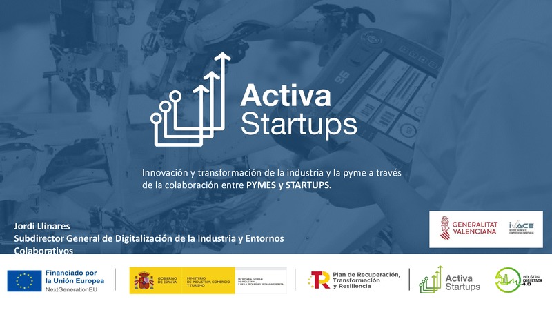 Presentación del Programa Activa Startups 4.0 – Comunitat Valenciana
