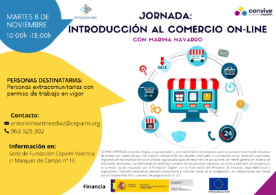 JORNADA:
INTRODUCCIÓN AL COMERCIO ON-LINE