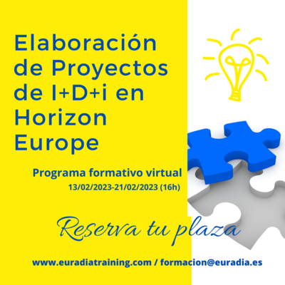 Curso Elaboraci�n de Proyectos de I+D+i en Horizon Europe