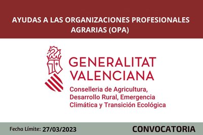 Ayudas a las organizaciones profesionales agrarias (OPA)