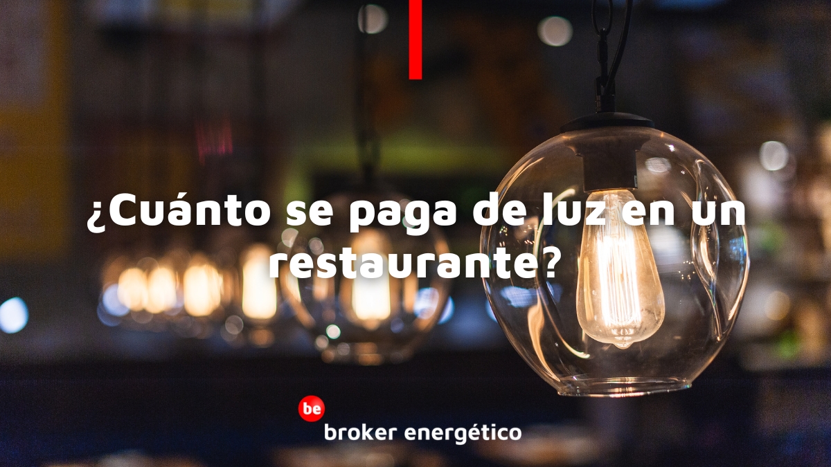 Cuánto se paga de luz en un restaurante