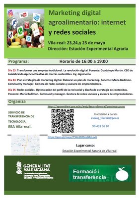 Marketing digital agroalimentario: Internet y RRSS (VILA-REAL)