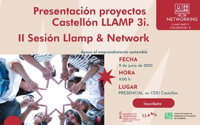 Presentación proyectos 
Castellón LLAMP Aceleración 3i. II Sesión Llamp & Network