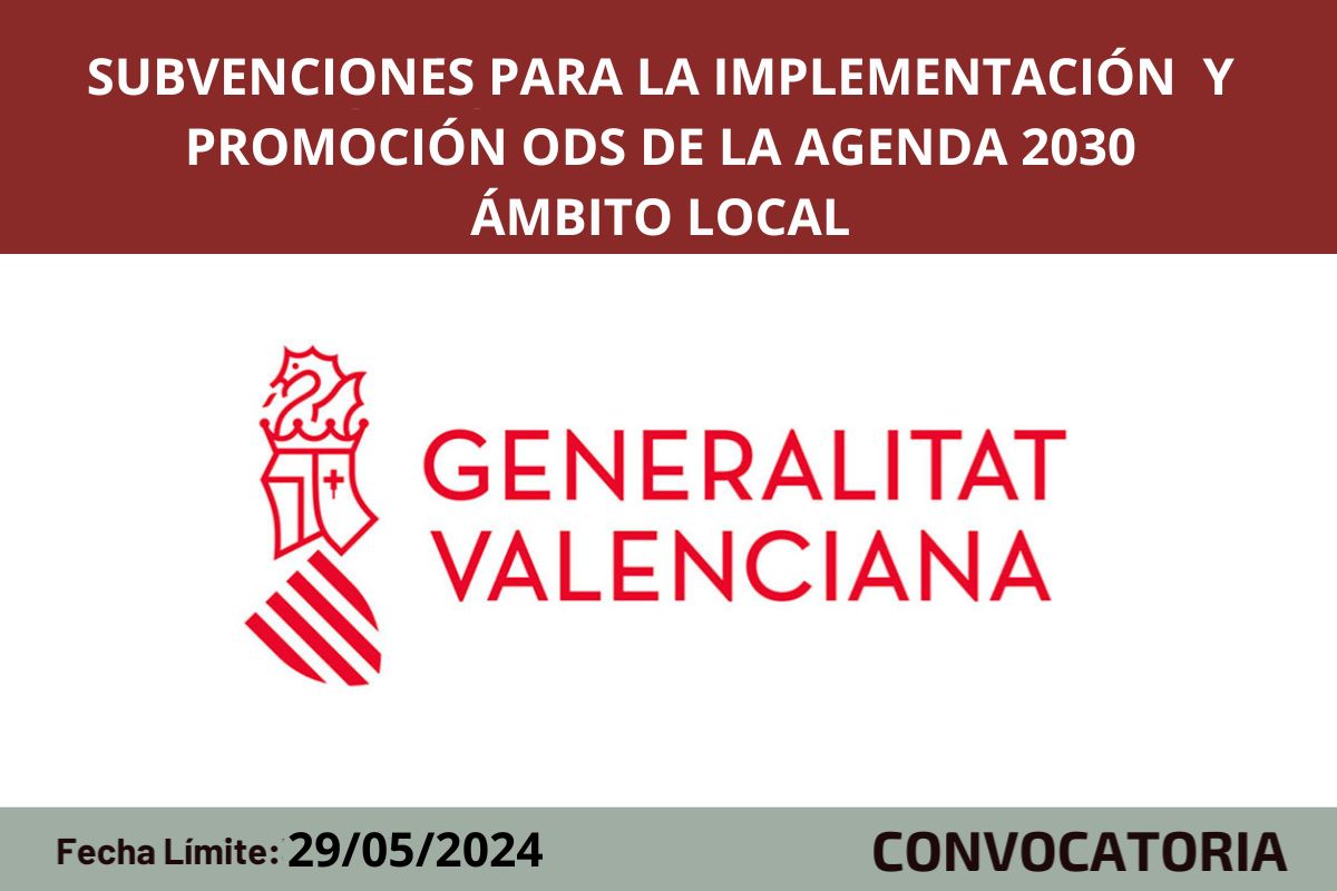 Subvenciones Agenda 2030 y ODS, ámbito local