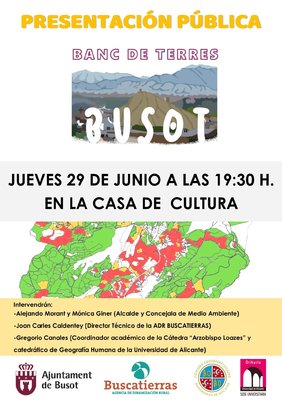 Presentaci�n Banco de Tierras en Busot