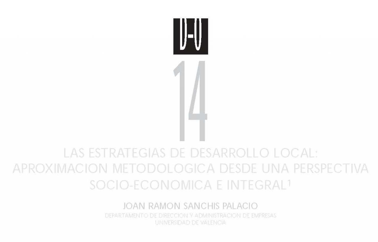 LAs estrategias de desarrollo local