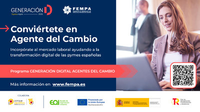 El PCUMH colabora en el curso "Agentes del Cambio" de FEMPA, una iniciativa para formar a jóvenes en transformación digital