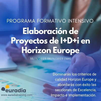 Curso Elaboraci�n de Proyectos de I+D+i en Horizon Europe