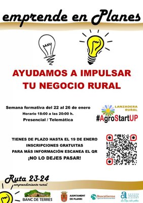 Curso de emprendimiento agrario en Planes