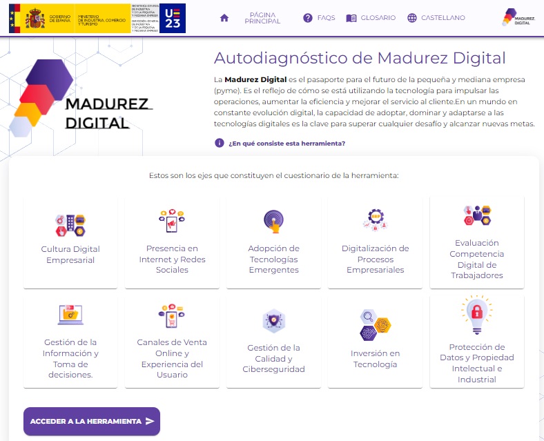 Nueva herramienta digital para medir el grado de madurez digital de las pymes, creada por la Direccin General de Industria y PYME