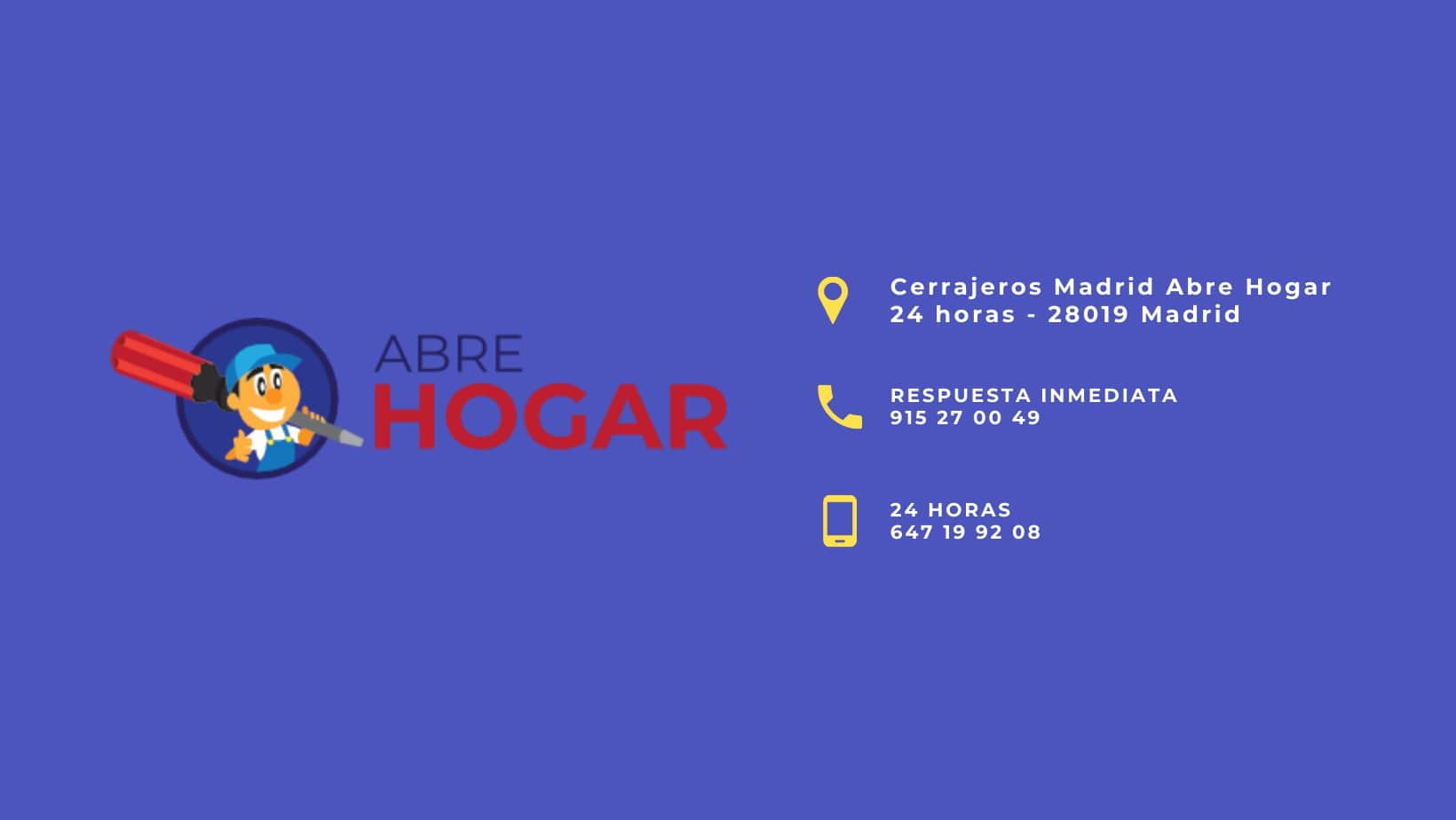 Cerrajeros Madrid Abrehogar 24 Horas
