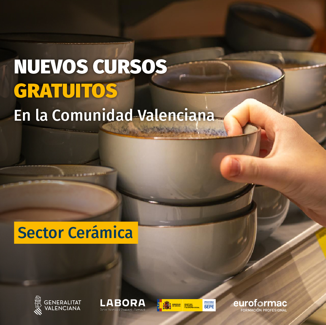 Cursos para trabajadores y autónomos del sector Cerámica