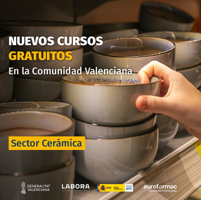 Cursos para trabajadores y autónomos del sector Cerámica